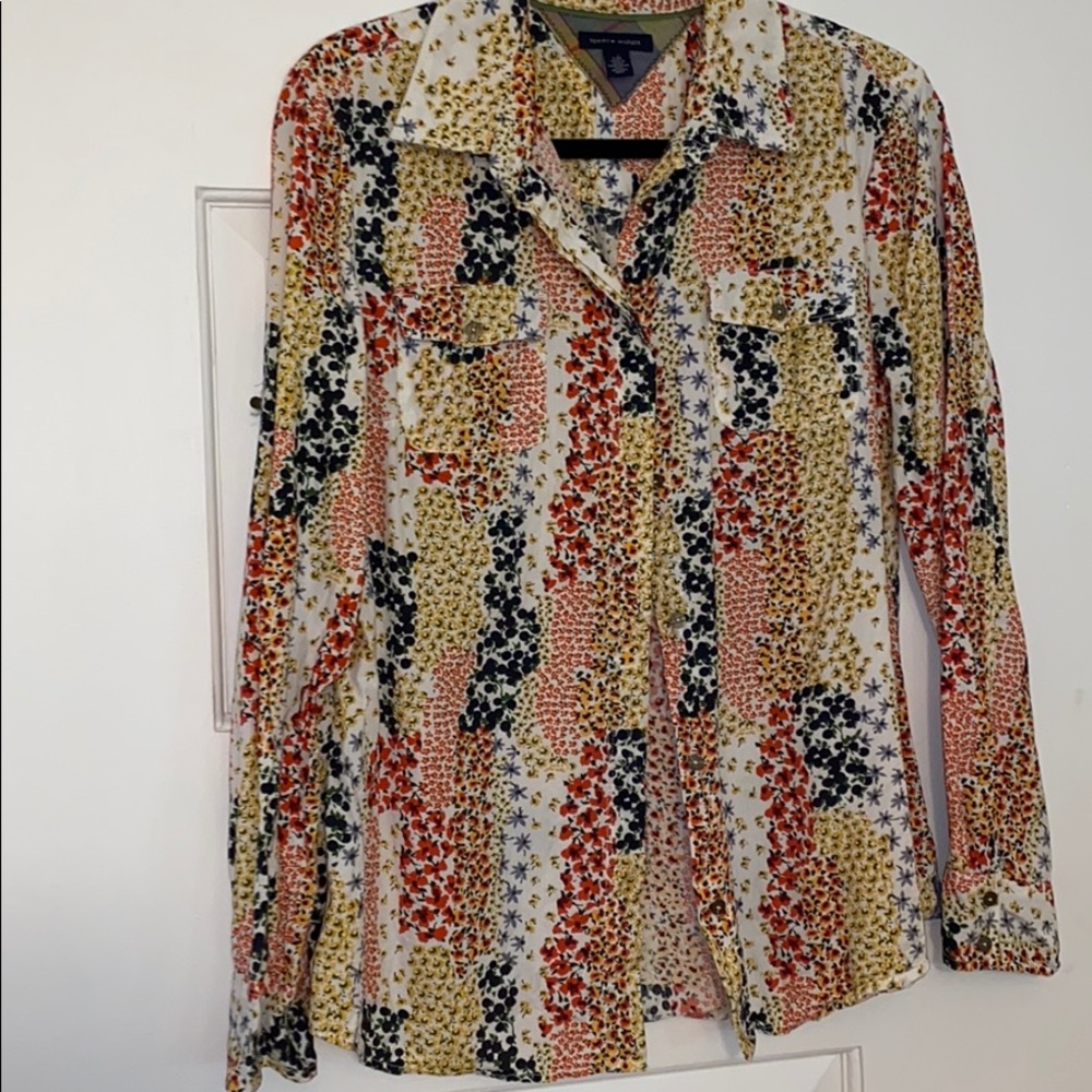 Pretty print blouse